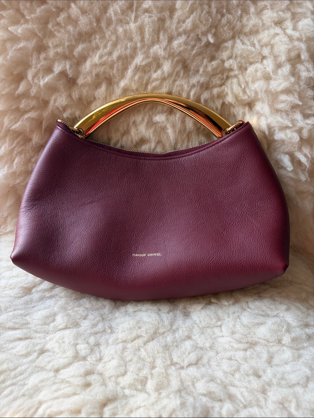 Mansur Gavriel Metal Handle Rhea Bag